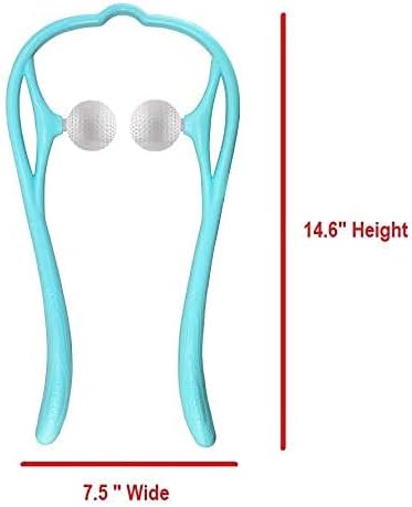 Mount Plus M1212 Shiatsu Neck Massager for Neck and Shoulder with Deep Tissue Trigger Point Manual Self Muscle Massage for Muscle Pain Relief (Simulates Massage Therapist Hands) (1 Pack Pink)