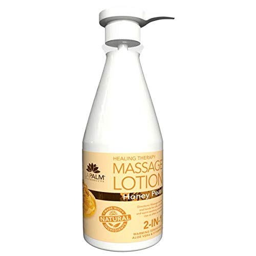 La Palm - Organic Healing Therapy Massage Lotion 24oz (Honey Pearl)