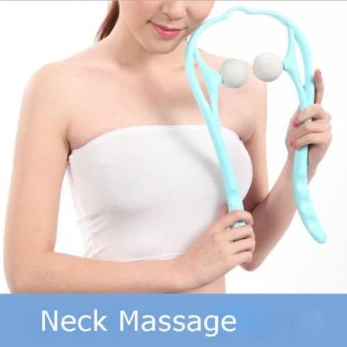 Mount Plus M1212 Shiatsu Neck Massager for Neck and Shoulder with Deep Tissue Trigger Point Manual Self Muscle Massage for Muscle Pain Relief (Simulates Massage Therapist Hands) (2 Pack Pink)