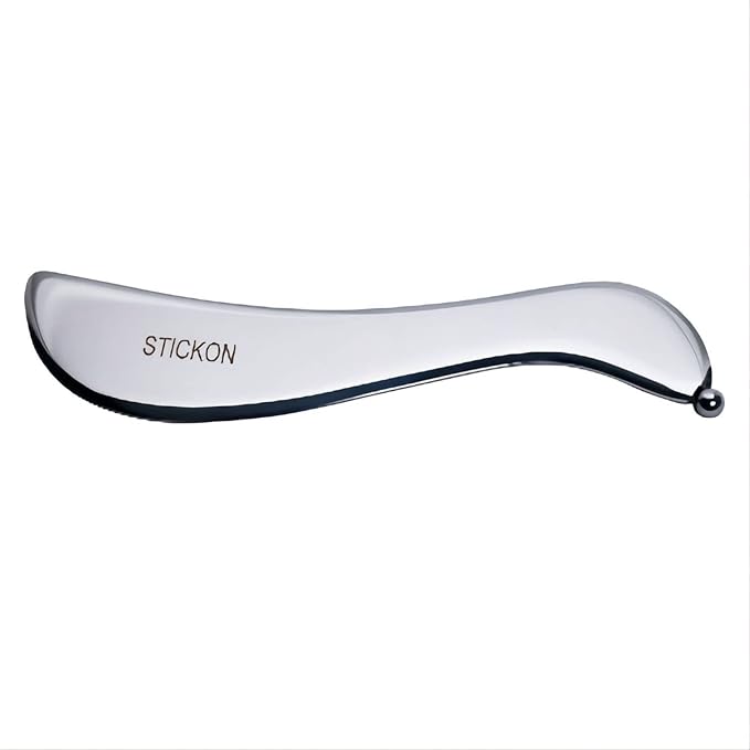 STICKON Gua Sha Massage Tool Stainless Steel Gua Sha Scraping Massage Tools IASTM Tools Great Soft Tissue Mobilization Tool(STICKON-20)