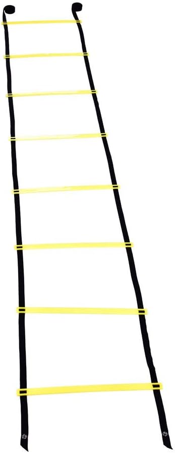 BAFOVY Agility Ladder, Adjustable 8 Rung Heavy Duty Football Training Ladder with Durable Nylon Straps, for Speed Agility Coordination Balance Football Rugby Tennis Baseball