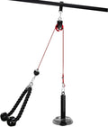 LAT and Lift Pulley System, Weight Cable Machine for Power Cage & Squat Rack, LAT Pulldown Attachments for Triceps Pull Down, Biceps Curl, Back & Forearm Workouts - Home Gym Equipment