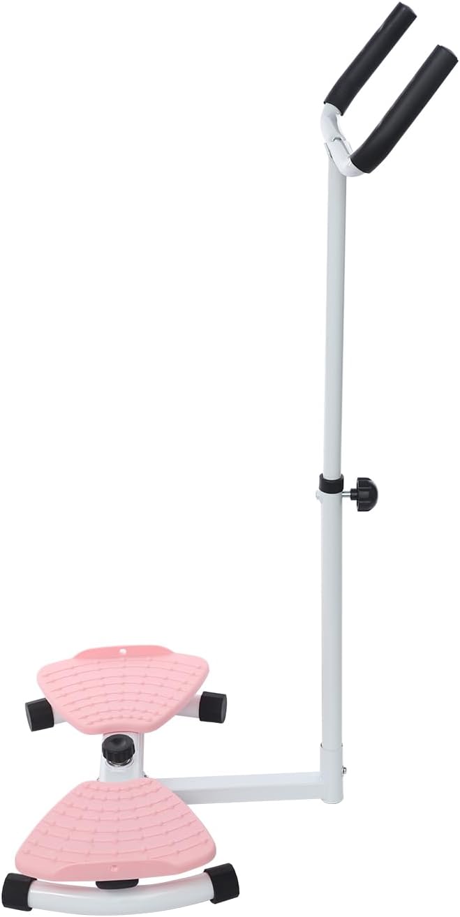 Waist Twister Board - Home Gym Exercise Equipment for Core Workout & Waistline Slimming - 3-Level Adjustable Ab Toner with Pull Cords for Women/Men, 330lbs Capacity