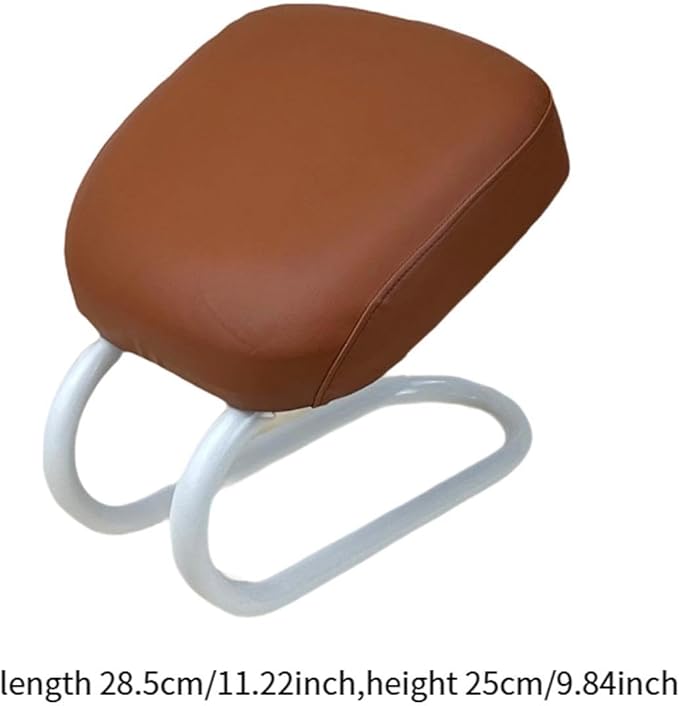 Meditation Stool Kneeler Ergonomic Stable Portable Prayer Bench for Yoga Studio and Home Use 11.22x10.24inch- Brown