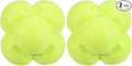 2 Pack Reaction Ball - TPR High Difficulty Agility Training Ball Apply to Sports Exercise Daily Use (Yellow)