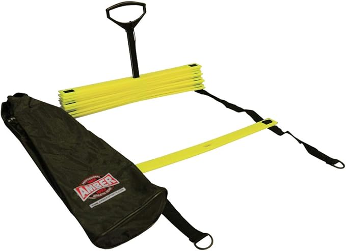 Feet Speed and Agility Training Ladder for High-Intensity Training in Boxing, Soccer, Football, Lacrosse, and Ice Hockey - Improve Your Footwork and Coordination, 15 Feet