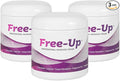 Free-Up-Professional Massage Cream, Fragrance-Free, Great Glide, Lubricity, Tissue Perception, Perfect for Physical Therapy, Massage Versatile, Non-Greasy, 16 Oz Jar, 3 Pack