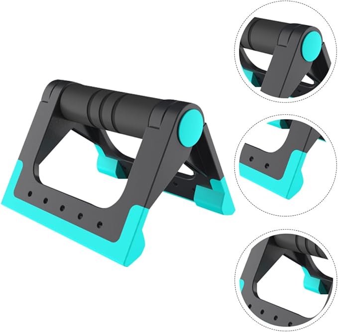 GALPADA Push-up Bars and Stands Indoor Fitness Apparatus Blue Pair Non-slip Push-up Rack for Home Exercise Strength Training Equipment