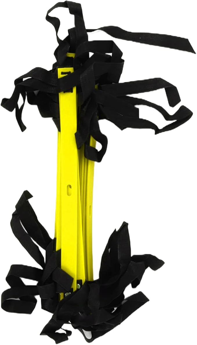 7M 14 Rung Agility Speed Ladder Stairs, Adjustable Training Ladder for Soccer Football Fitness, Non - Slip PP Agility Ladder with Angle Mark for Athletes and Coaches