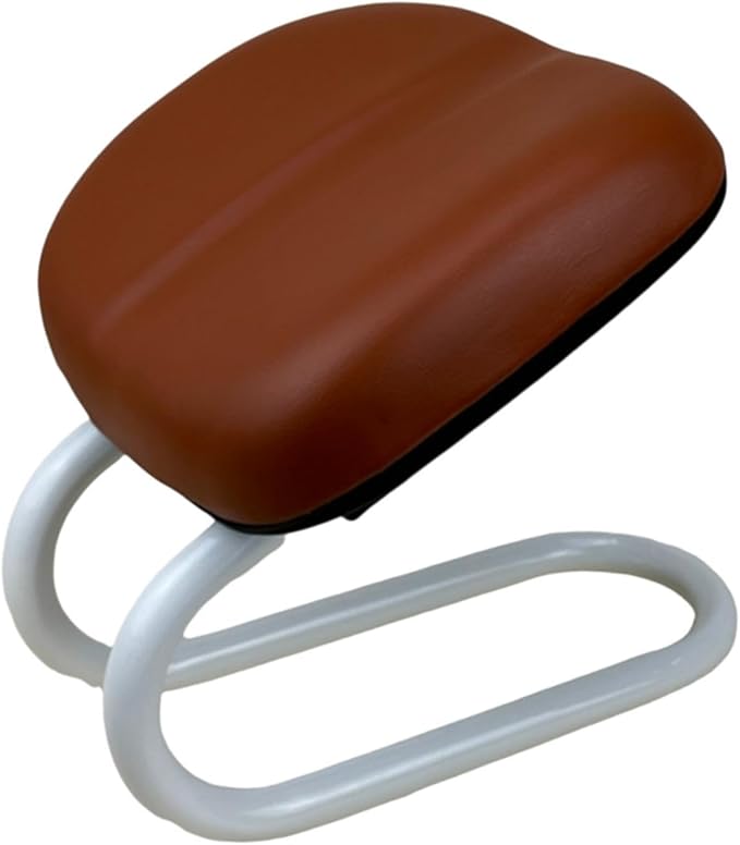 Adjustable Meditation Stool Chair Ergonomic Portable Kneeling Bench Seat for Yoga Prayer Home Use Gift for Women Adults- Brown