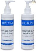 Biotone Advanced Therapy Massage Gel, 8 Ounce - 2 Pack