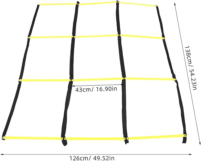 Football Speed Ladder Agility Ladder for Soccer Training – Lightweight Foldable for Athletic Footwork and Fitness Workouts