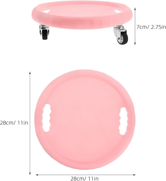 Alipis Ab Roller Wheel with Knee Pad, Core Exercise Abdominal Wheel for Home Fitness, Portable Silent Sliding Disc for Strength Training and Abs Workout