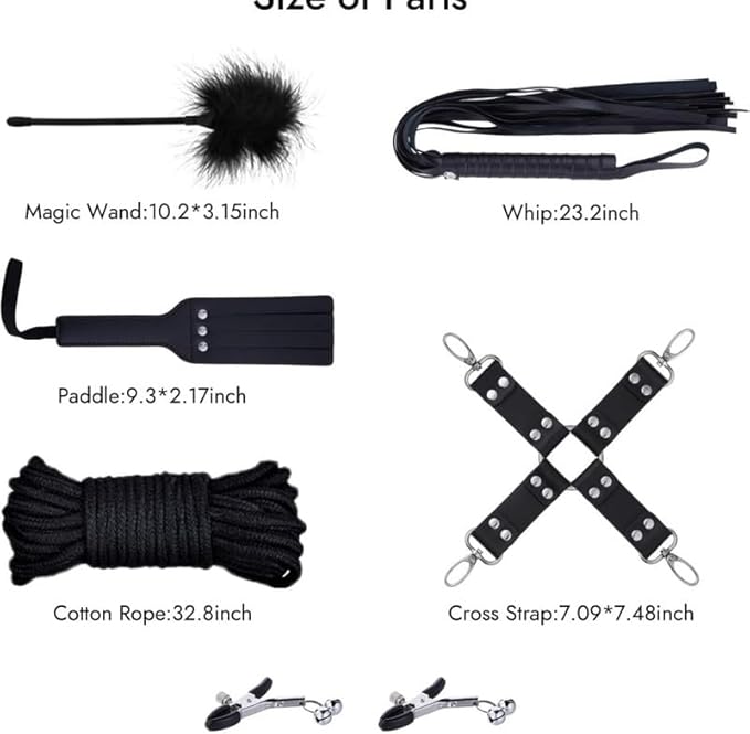 11-Piece Plush Pilates Training Kit, Stretch Strap, Hip Support Accessories, Bed Pilates, Multi-Functional Body Shaping (Black)