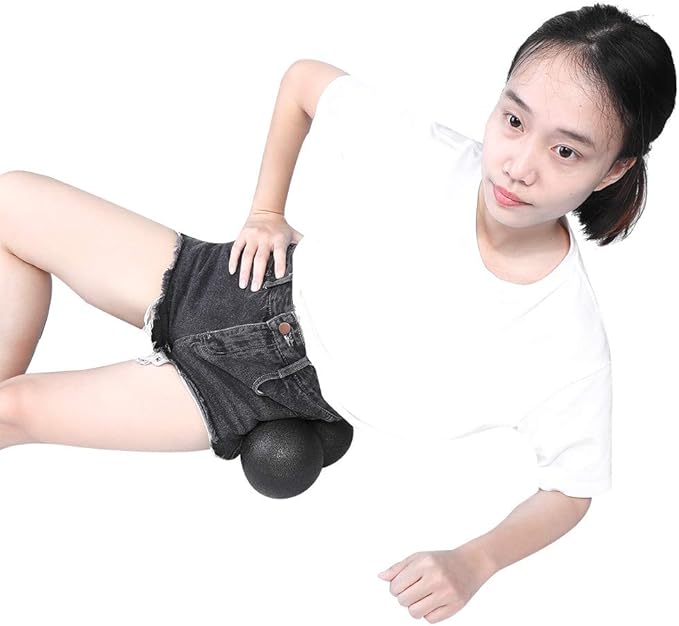 Foam Roller, Relieves Plantar Fasciitis and Muscle Tension, Peanut Roller, Dual-Textured Foam for Athletes, Yoga Enthusiasts, Foot Care, Leg Recovery