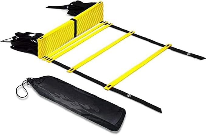 Agility Ladder Adjustable Agility Speed,Training Ladder, Outdoor Football Flexibility Training Jumping Ladder, to Boost Fitness Increase Skills,with Carry Bag(Size:3M)