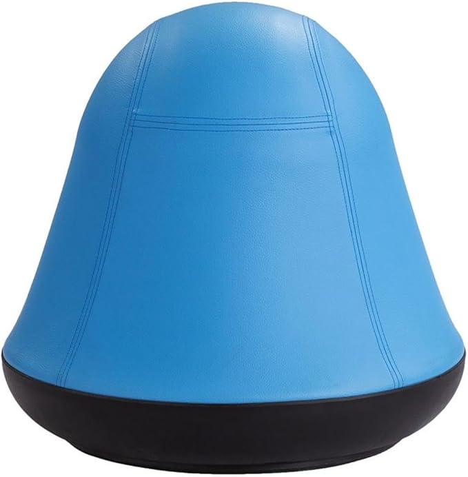 Safco Runtz Swivel Ball Chair for Kids, Anti-Burst, Exercise Ball Chair, 360° Rotation, Supports Movement, Better Posture and Balance, Blue