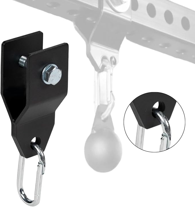 Power Rack Attachments for Strength Training Upgrade DIY Fitness with Quick Connect Buckles Hook Resistance Band Accessories