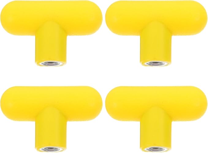 4pcs T-Shape Adjustment Knob: M8 Rotating Grip Handle for Fitness Equipment - Handle Attachment Knob for Strength Training and Workout Machines Easy to Install