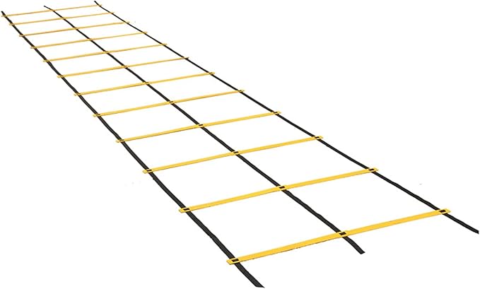 Agility Ladder Adjustable Double Row Agility Ladder,Speed Training Equipment,Football Flexibility Training Jumping,for Outdoor Athletic Footwork, Sports Drills(Size:3M)