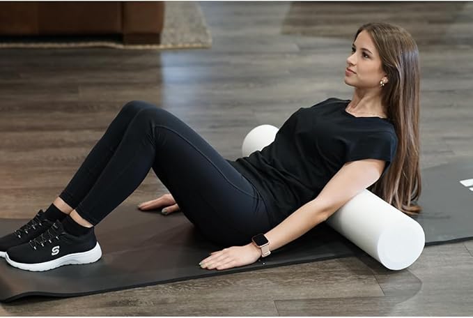 Medium/Firm White PE Foam Roller (36" Full Round)
