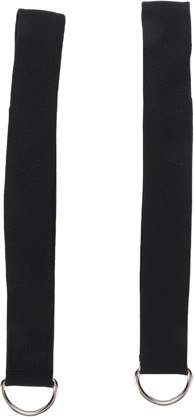 Double Loop Pilates Straps, Cotton and Neoprene Material, Adjustable Design with D Metal Buckle for Home Gym Workouts