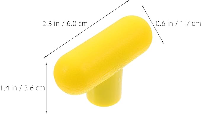 4pcs Fitness Equipment T-Handle Grip: M8 Rotating Handle for Strength Training Machine Gym Cable Attachment - Replacement Knob for Workout Machines