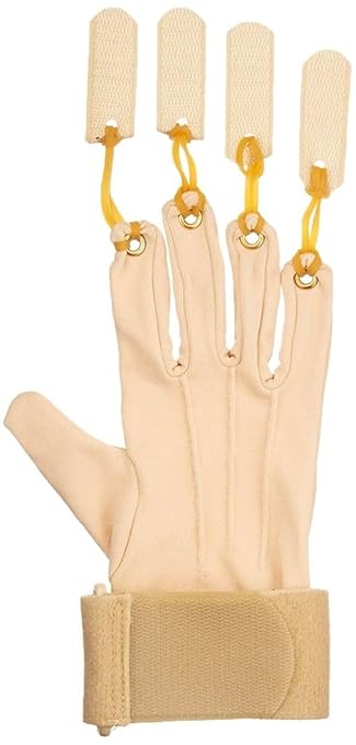 Sammons Preston Traction Exercise Glove, Hand and Finger Strengthening Glove for Joint Flexion, Hand Exerciser for Therapy, Recovery, and Rehabilitation, Left, Small/Medium