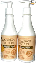 La Palm Healing Therapy Massage Lotion - Honey Pearl - 8oz (Pack of 2)