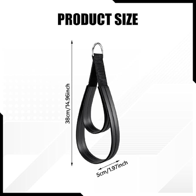 2 Double Loop Pilates Reformer Straps with Comfortable Rings for Arm Training for Beginners.