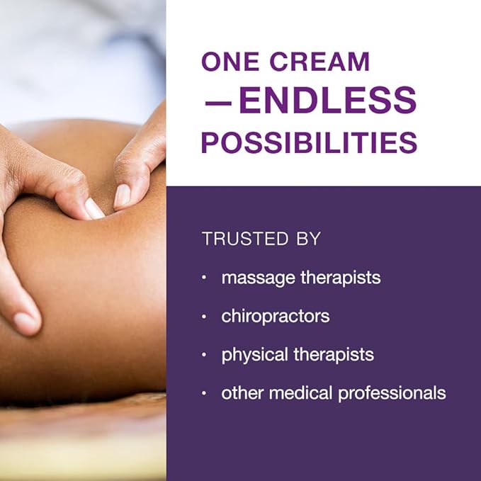 Free-Up Professional Massage Cream, Fragrance-Free, Great Glide, Lubricity, Tissue Perception, Perfect for Physical Therapy, Massage Versatile, Non-Greasy, 16 Oz Jar