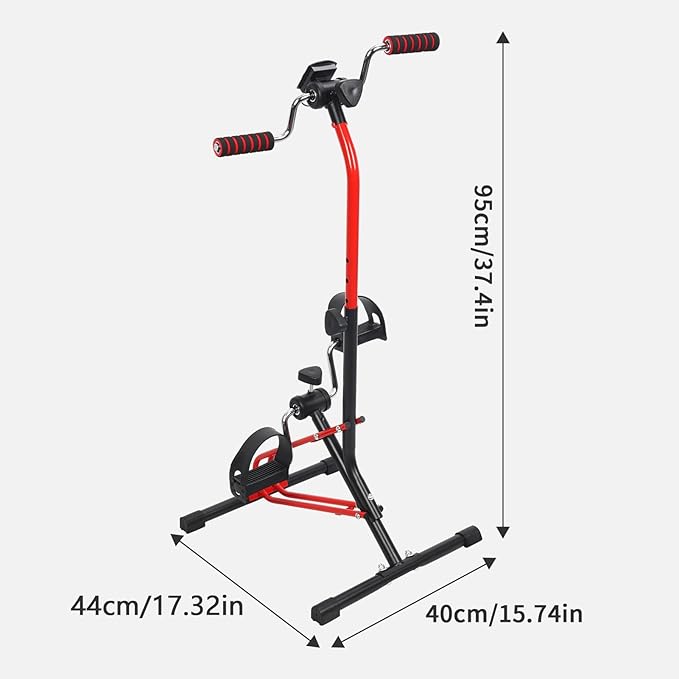 Pedal Exerciser Bike for Physical Therapy,Hand Arm Leg Knee Peddler,Adjustable Knee Bike for Seniors,Rehabilitation Machine Elderly Home Exercise Bikes for Total Body, with Gift Box & Monitor