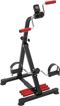 Indoor Pedal Exerciser Bike for Home Fitness & Rehabilitation - Adjustable Resistance, LCD Display, and Massage Rollers, Compact Design for Joint Flexibility & Muscle Strength (120kg Max Weight)