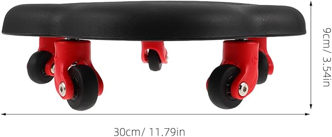 HEMOTON Five-wheel Ab Roller Core Workout Wheel with Flower-shaped Sliding Discs for Home Abdominal Exercise Fitness Training Equipment