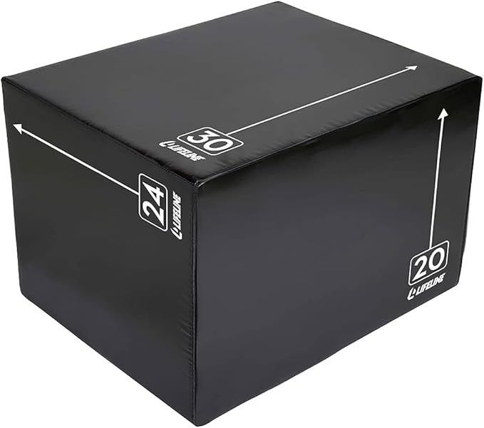 Lifeline Fitness 3-in-1 Foam Plyo Box - Exercise Equipment for Home Gym - Plyometric Jump Box Set for Crossfit, HIIT, Jump Training, Jump Trainer