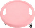 Ab Roller Wheel Core Trainer with Fitness Sliders and Silent Smooth Rolling Board, Pink Abdominal Exercise Roller for Home Gym Strength and Core Muscle Workout