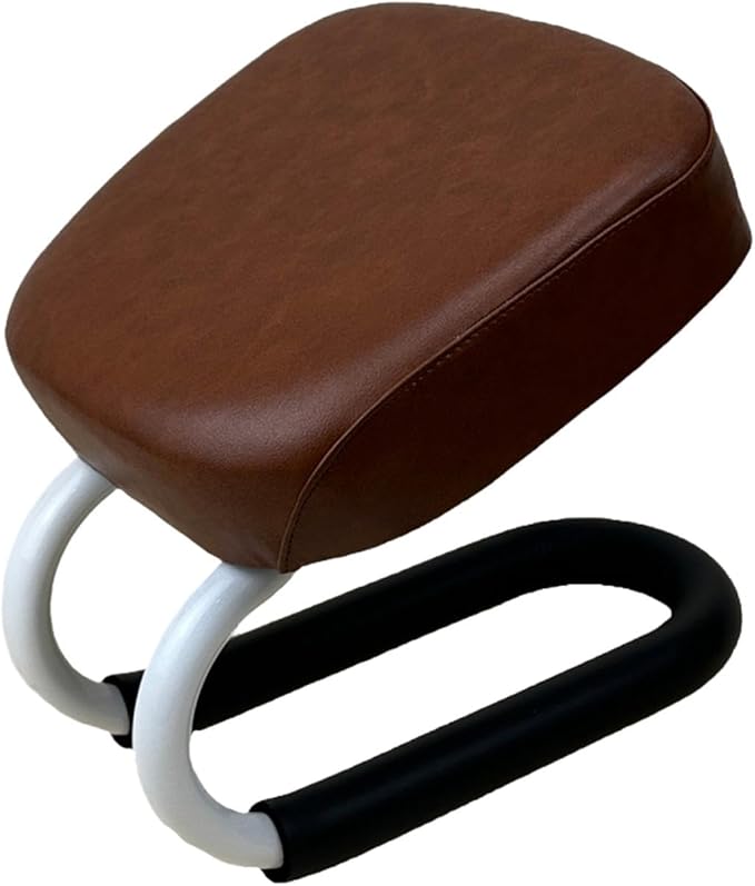 Colaxi Kneeling Meditation Stool Adjustable Birthday Gift Anti Slip Comfortable Seat Prayer Stool for Yoga Praying Home Women, Style A Brown