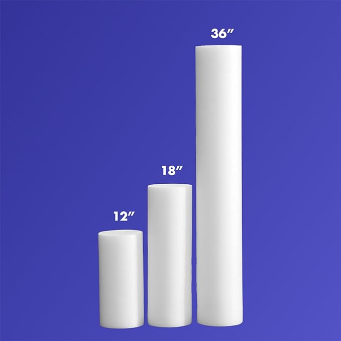 Medium/Firm White PE Foam Roller (12" Half Round)