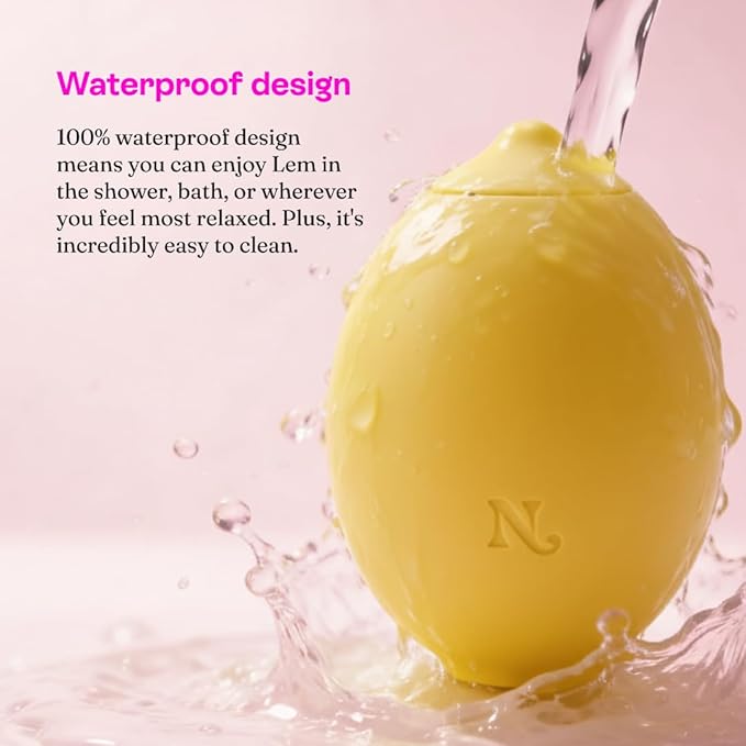 Nancy Hello Lemon Personal Massager for Women, Handheld Air Pulse Massager with 12 Modes, Rechargeable Discreet Wellness Device for Relaxation and Stress Relief