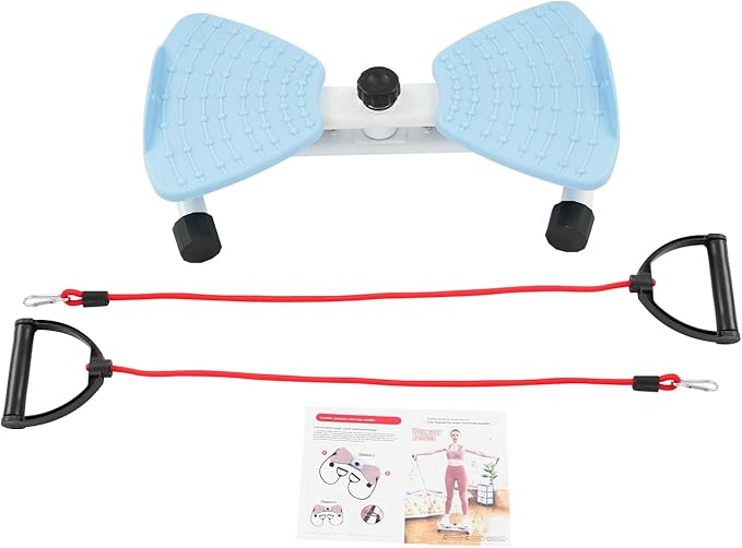Waist Twister, Ab Twist Board Waist Twister Machine for Exercise Waist Twisting Board with Removable Elastic Bands for Home Gym Equipment