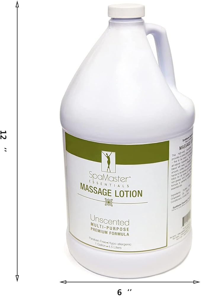 Master Massage Equipment Massage Lotion for Massage Therapy, 1 Gallon Bottle (4)