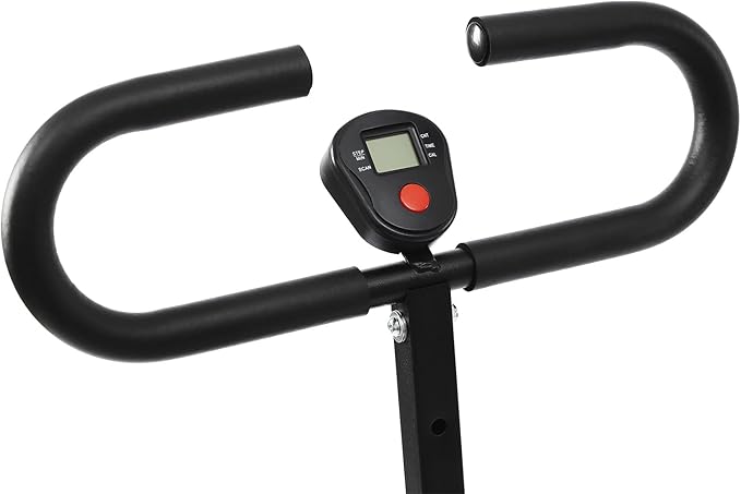 Squat Machine, Foldable Squat Exercise Equipment with LCD, Adjustable Handle and Resistance, 265Lbs Capacity for Glutes and Legs Workout, Home, Gym, Office