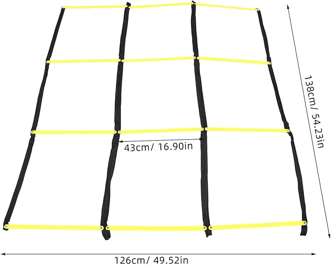 Agility Ladder for Football Speed Training Multifunctional Foldable Soccer Agility Ladder with Sturdy Soft Rungs for Footwork Drills and Athletic Conditioning