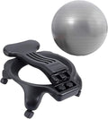 SRNSAEB Exercise Ball for Sitting at Desk, Home Balance Ball Chair Base for Yoga/Pilates/Birthing - Relieve Back Pain, Fitness Ball Seat with Air Pump/Screws(Gray)