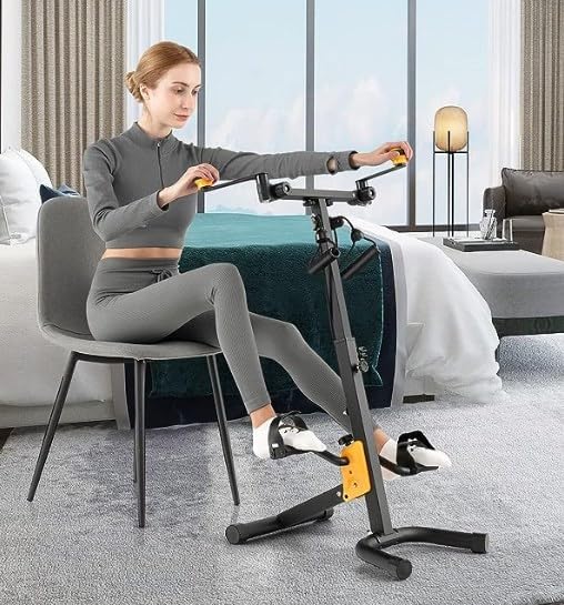 Stationary Bikes for Home Gym, Exercise Bike/Pedal Exerciser Bike with Adjustable Height for Home Exercise Bike Total Body