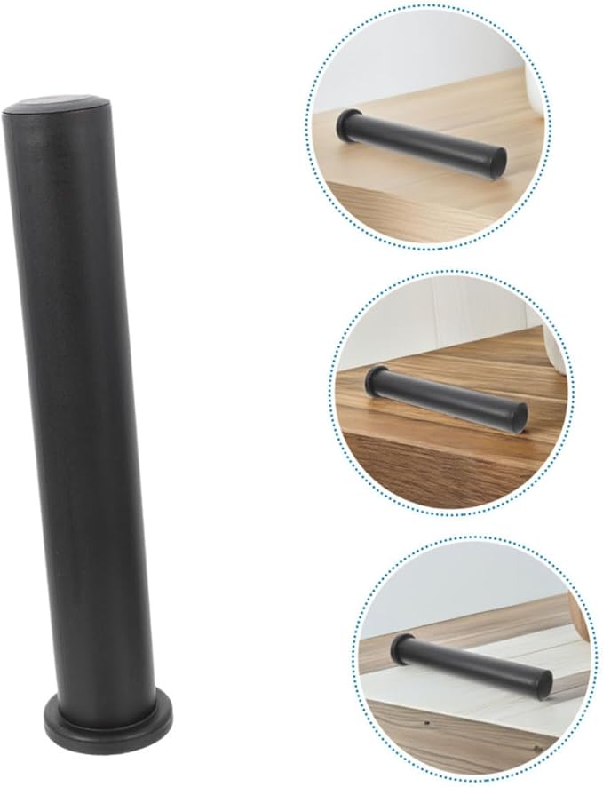 Amosfun Barbell Adapter Sleeve Plastic Handle Cover Flat Head Barbell Rod End Cover Fitness Equipment Attachment for Strength Training