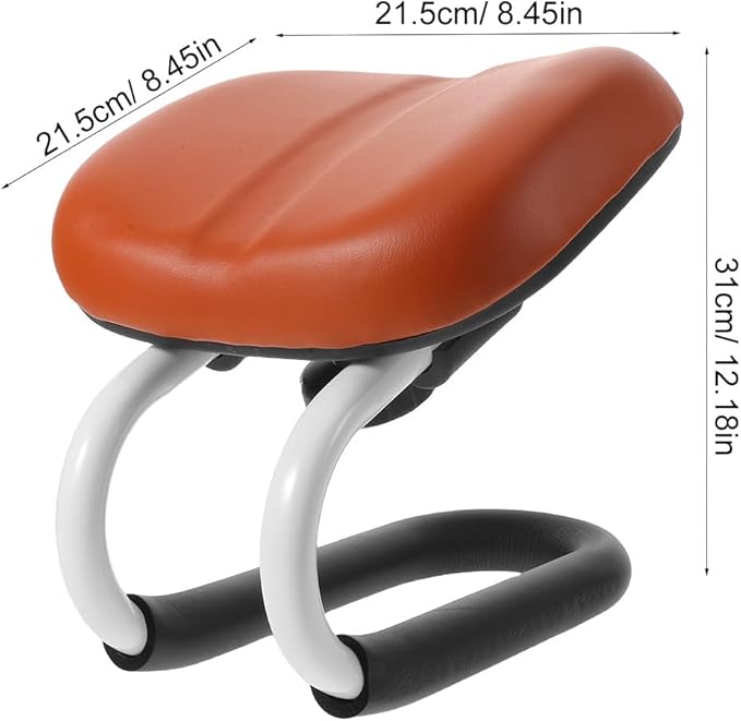 Meditation Bench: Kneeling Chair with Non-Slip Base - Soft PU Leather Stool - Adjustable Height Cushion for Prayer Home Studio Portable