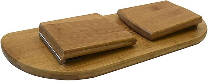 Portable Kneeling Meditation Bench with Foldable Legs, Perfect Kneeling Stool Ergonomic Bamboo Yoga Bench for Extended Practice (18" W x 7.5”L) with Carrying Bag