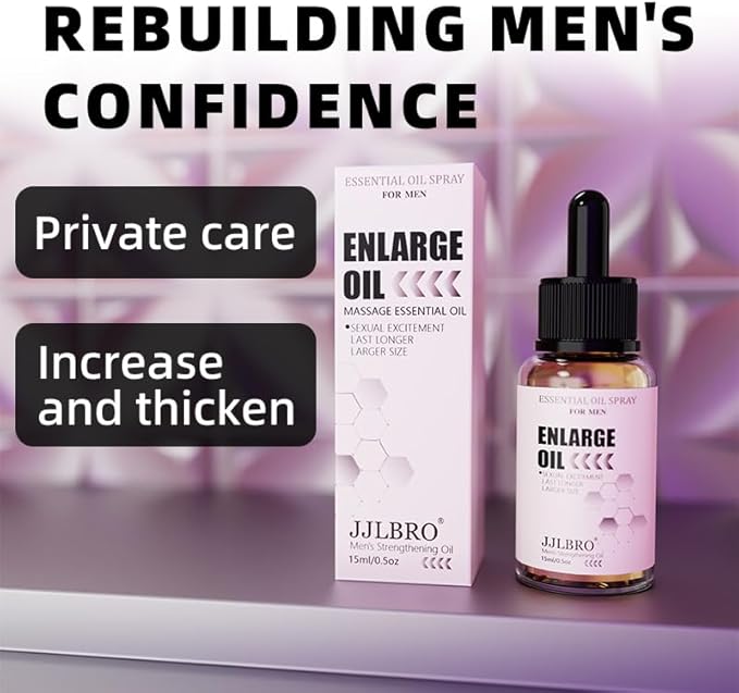 Male Enhancement Oil, Body Gel for Private Part, Men's Re-Vitalize Enlargement Cream, Enhance Size and Performance – Get Bigger Thicker and Stronger (STRENGTENING Oil)
