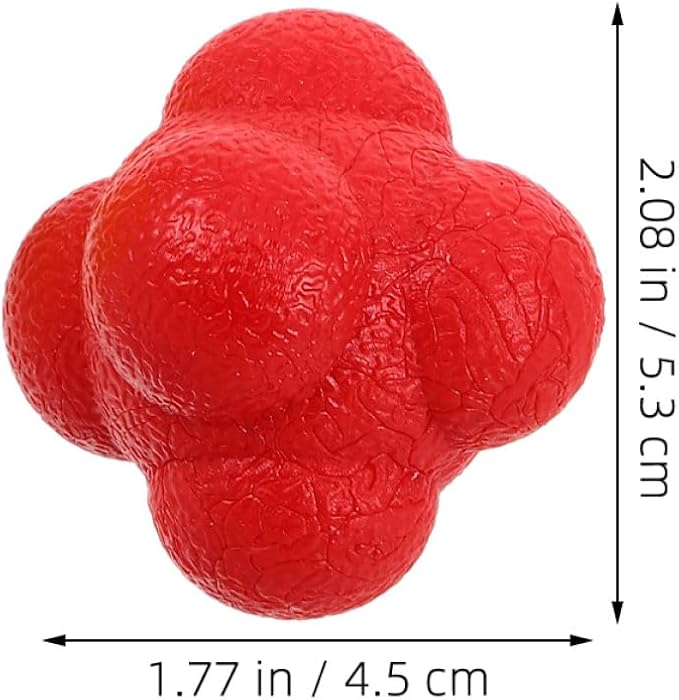 6pcs Agility Reflex Training Balls 5.5cm Hexagonal Reaction Balls for Hand-Eye Coordination and Body Coordination Training in Sports and Fitness and Adults